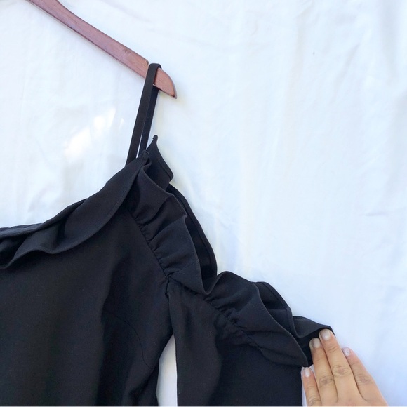 REVOLVE x LIKELY | JORDIE ONE-SLEEVE RUFFLE COCKTAIL DRESS SIZE 12 - Picture 9 of 12